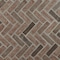 Msi Noble Red Clay Brick 125  W x 255  L Tumbled herringbone Mosaic Sheet Floor AndWall Tile ZOR-MD-0537-SAM - alternate 1